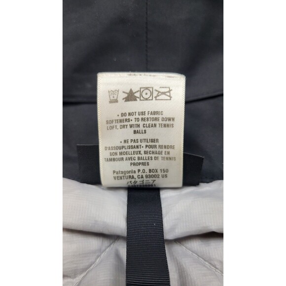 Patagonia Northwest Parka Jacket Hooded Women's Small Goose Down Black Full Zip - Picture 7 of 16